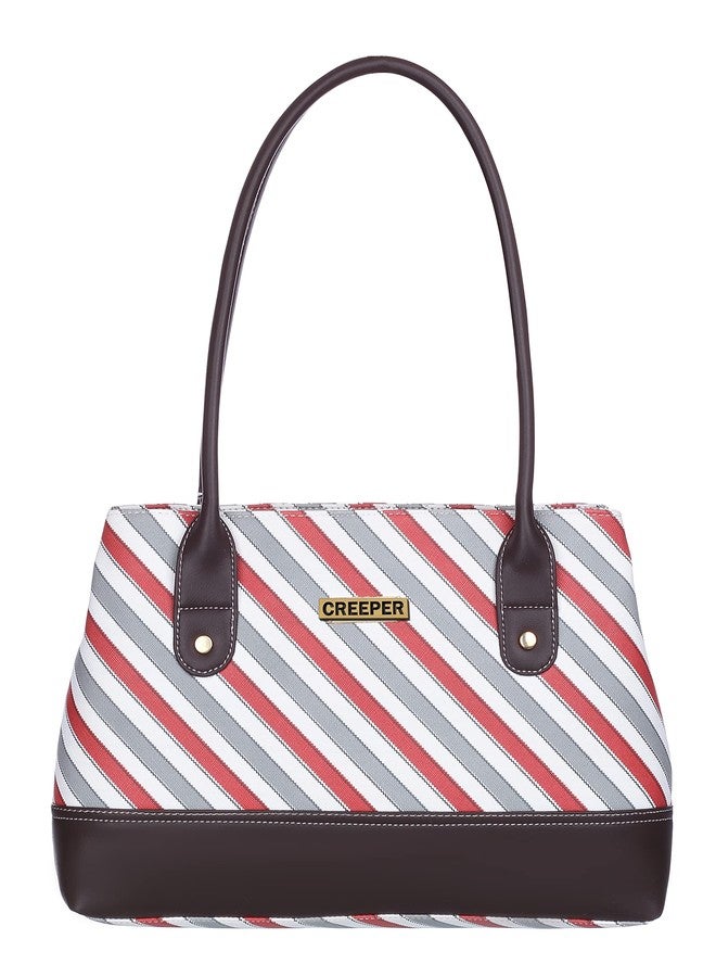 creeper Women's Handbag Leather Large Capacity Shoulder Bags Handbag Ladies Purse PU Leather Satchel Bag Travel Purse Hobo Bag For Women's/Girls (Wine) - Image 1